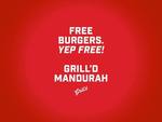 Unlimited FREE Burgers This Friday (18/07) 6-9pm at Grill'd Mandurah (WA)