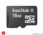 Sandisk MicroSDHC 16GB $49 after $10 Store Credit Rebate + Free Shipping Australia Wide