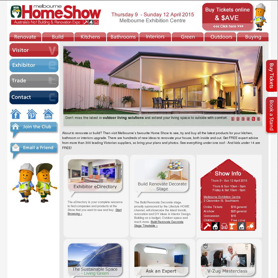 HIA Melbourne Home Show Ticket 10 OzBargain