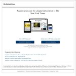 New York Times 8 Weeks Unlimited Full Access Via App & Web (No CC Required)