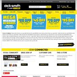 $25 off $99- $299 Spend, $45 off $300- $499, $70 off $500- $999, $95 off $1000+ @ Dick Smith