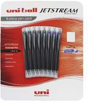 Uni Jetstream Retractable Rollerball Pen 8 Pack Office Works $9.00 In-Store Only