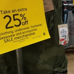 25% off Men's and Woman's Clothing - Eg. $10 Shorts Now $7.50 @ Target [WA]