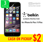 Belkin Trueclear 3 Pk Screen Protector for iPhone 6 Plus / 6s Plus $2 Pick up @ Pro Gadgets VIC