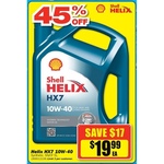 Shell Helix HX7 10w-40 Oil $19.99 (45% off, Save $17) @ Repco