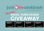 Win 1 of 4 $50 Amazon Vouchers from Just One Cookbook