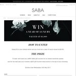 Win $3,000 Worth of Gift Vouchers from SABA