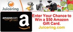 Win a $50USD Amazon Gift Card from Juicering.com