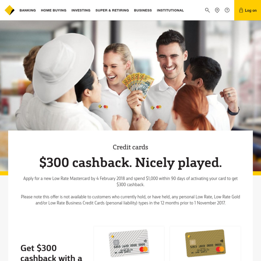 Commonwealth Bank Low Rate Mastercard Offer - $300 ...