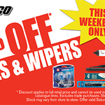 50% off Bulbs and Wipers at Repco