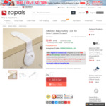 Adhesive Baby Safety Lock for Door/Cabinet/Drawer US $0.29 (AU $0.37) Delivered @ Zapals