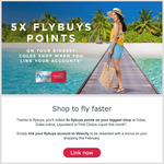 5X Flybuys Points if Linked with Velocity Frequent Flyer