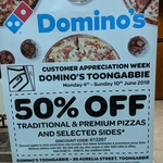 [NSW] 50% off Traditional/Premium Pizza & Selected Sides (Toongabbie)
