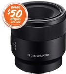 Sony FE F2.8 50mm Macro (Aus Stock) with $50 EFTPOS Gift Card: $498.85 + $9.95 Flat Shipping @ Sony