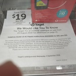 Target Vodafone U5 or U3 $19.00 - Reduced Price Further for Correcting Catalog Error | In Store