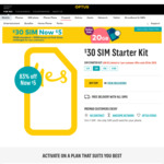 Optus $30 SIM Starter Kit for $5 @ Optus Online Store