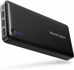 RAVPower 26800mAh Portable Charger (Total 5.5a Output 3-Ports External Battery Pack) $56.99 Delivered @ Sunvalley Amazon AU
