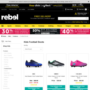 rebel kids football boots