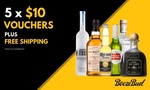 5x BoozeBud $10 Credit Vouchers with Free Shipping (Min Spend $49 Per Voucher, New & Existing Customers) for $9/$10 @ Groupon