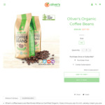 1KG Organic Coffee Beans 30% off $27.90 (was $39.90) + Shipping @  Oliver's Real Food