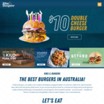 Double Cheese Burger $10 @ Ribs & Burgers