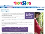 $50 Bonus Card When Setting up a Baby Gift Registry with Toys 'R' Us