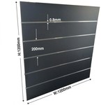 [QLD] E1 Slatwall 1200x1200x18mm Inc Aluminium Slat in Matt Black or White - 2 for $79 in-Store Only @ Garage-Workbench