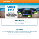 Win 1 of 3 Garmin Echomap UHD 95SVs Worth $1,899 Each from Anaconda