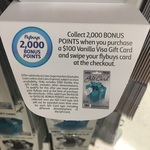 2000 Flybuys Points (Worth $10) with $100 Vanilla Visa Gift Card (Activation Fee $5.95) @ Coles in-Store