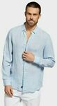 New Academy Brand Mens Tavish Long Sleeve Linen Shirt in Sky $18.90 (Was $89) @ The Academy Brand via eBay