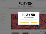 10% off all Rusty Apparel & Accessories at Rusty Online Store for OZB Members.  Today Only.  