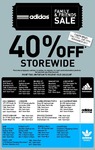 Adidas Family & Friends 40% Off Storewide Sale