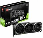 MSI GeForce RTX 3070 VENTUS 3X OC 8GB Video Card $999 Delivered @ Budget PC