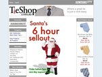TieShop.com.au Santa's 6 Hour Sellout 60% off Ties, Order by 3pm for Next Day Shipping