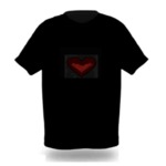 $11.99 Red Heart Sound Interactive LED Light up Equalizer Shirt Valentine Free Shipping