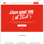 Win 1 of 10 $100 Gift Cards from IGA