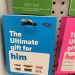 The Ultimate Gift Card for Him 15% off @ Coles