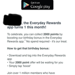 Free 2000 Everyday Rewards Points ($10 Store Credit) for Installing & Activating Everyday Rewards App