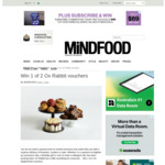 Win 1 of 2 $150 Ox Rabbit Vouchers from MiNDFOOD