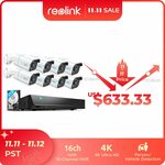 Reolink RLK16-810B8-A 4K NVR Kit PoE 3TB HDD 8MP UHD Bullet US$674.65 (~A$925.35) Delivered (AU Stock) @ Reolink AliExpress