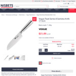Vogue Tsuki Series 8 Santoku Knife 17.5cm $21.89 + Delivery @ Nisbets