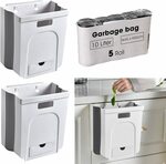 YESDEX 2-Pack 10L Foldable Rubbish Bins w 100pcs Garbage Bags $19.99 + Del ($0 Prime/ $39 Spend) @ Yesdex Amazon AU