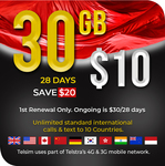 Free: 30GB 28-Day Prepaid Sim Kit $0.00 (Normally $10) @ Telsim