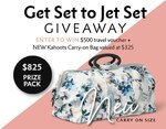 Win a $500 Flight Centre Travel Voucher and a Kahoots Carry-on Bag Worth $325 from Mr Poppins+Co