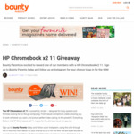 Win a HP Chromebook X2 11 Worth $1,299 from Bounty Parents