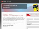 FREE I.T Network Security for Dummies eBook from Trend Micro (PDF)