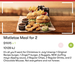Mistletoe Meal for 2 (Secret Menu Item) $19.95 @ KFC via App