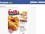9 Pieces of Chicken @KFC $9.95 (Tuesday Only)