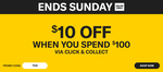$10 off $100 Spend @ Liquorland (Online Only)