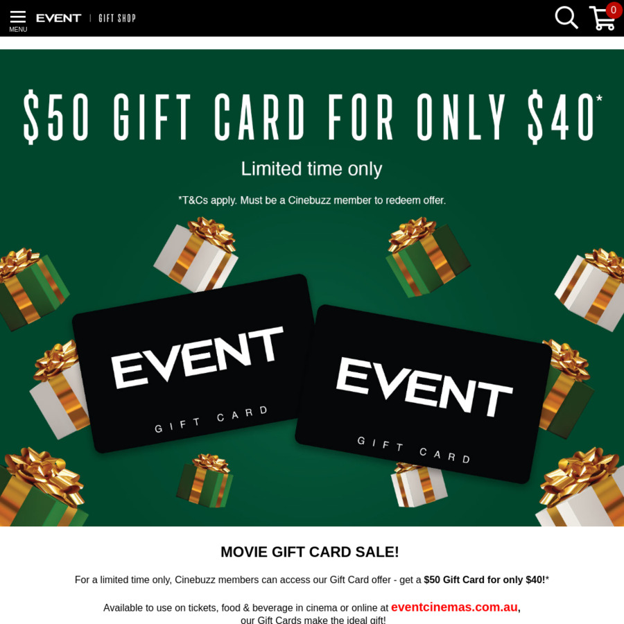 Solved: Warning: Don't buy Event Cinemas gift cards from e... - The eBay  Community